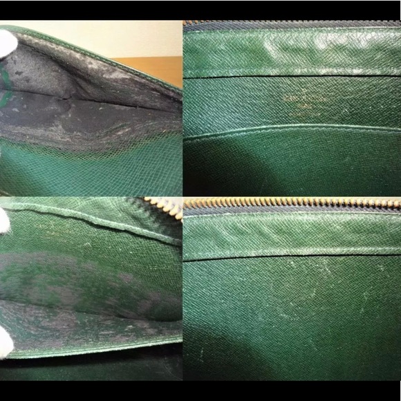 🍾25% OFF🍾 AUTH Louis Vuitton Taiga Green Orsay - Picture 7 of 8